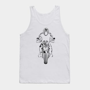 Classic Motorcycle White Tank Top